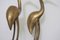 Large Hollywood Regency Brass Cranes on Marble Base, 1960s, Set of 2, Image 7