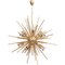 Large Brass Sputnik Chandelier, 1980s, Imagen 1