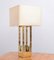 Large Brass and Chrome Table Lamp from Lumica, 1970s 2