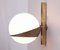 Brass and White Glass Sconce in the Style of Stilnovo 2