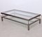 Large Sliding Top Coffee Table in Brass and Chrome from Maison Jansen, 1970s 4