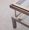 Large Sliding Top Coffee Table in Brass and Chrome from Maison Jansen, 1970s 5