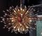 Brass Sputnik Chandelier with Murano Glass Teardrops, 1970s, Image 2