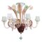 Multicolored Venetian Murano Glass Chandelier, 1920s 1