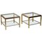 Brass and Chrome Side or Coffee Tables from Maison Charles, 1970s, Set of 2, Image 1