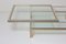 Sliding Top Coffee Table in Brass and Chrome from Maison Jansen, 1970s, Imagen 11