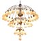 Large Italian Chandelier with 49 Tulip Glass Shades, 1950s 1