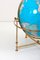 Large Vintage Illuminated Globe with Brass Stand, 1970s 14