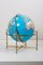 Large Vintage Illuminated Globe with Brass Stand, 1970s, Image 13