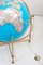 Large Vintage Illuminated Globe with Brass Stand, 1970s 5