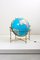 Large Vintage Illuminated Globe with Brass Stand, 1970s 9