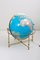 Large Vintage Illuminated Globe with Brass Stand, 1970s 6