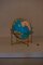 Large Vintage Illuminated Globe with Brass Stand, 1970s, Image 8
