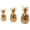 Brass Pineapple Ice Buckets or Candy Boxes, 1970s, Set of 3 1