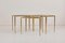 Brass and Glass Nesting Tables from Münchner Werkstätten, 1960s, Set of 3, Image 11
