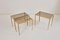Brass and Glass Nesting Tables from Münchner Werkstätten, 1960s, Set of 3 4