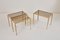 Brass and Glass Nesting Tables from Münchner Werkstätten, 1960s, Set of 3 10