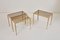 Brass and Glass Nesting Tables from Münchner Werkstätten, 1960s, Set of 3, Image 10