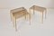 Brass and Glass Nesting Tables from Münchner Werkstätten, 1960s, Set of 3 7