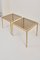 Brass and Glass Nesting Tables from Münchner Werkstätten, 1960s, Set of 2, Immagine 10