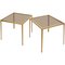 Brass and Glass Nesting Tables from Münchner Werkstätten, 1960s, Set of 2, Image 1