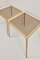 Brass and Glass Nesting Tables from Münchner Werkstätten, 1960s, Set of 2 4