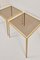 Brass and Glass Nesting Tables from Münchner Werkstätten, 1960s, Set of 2, Immagine 4