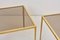 Brass and Glass Nesting Tables from Münchner Werkstätten, 1960s, Set of 2 3