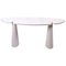 Eros Console Table in White Carrara Marble by Angelo Mangiarotti for Skipper, 1970s, Image 1