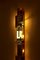 Große Wandlampe oder Wandleuchte aus Messing & Muranoglas, 1970er 2