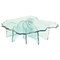 Large Crystal Cut Glass Shell Coffee Table by Danny Lane for Fiam, 1980s, Imagen 1