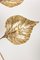 Large Three Rhubarb Leaves Brass Floor Lamp by Tommaso Barbi, 1970s, Image 14