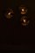 Große Drei Stehlampe aus Messing mit Rhabarberblättern von Tommaso Barbi, 1970er 15