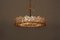 Brass and Crystal Glass Encrusted Model S101 Chandelier from Palwa, 1970s, Image 7