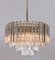 Large Murano Triedri Glass and Brass Chandelier from Venini, 1960s, Image 2