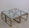 Large Coffee Table in Brass and Chrome with Nesting Tables from Maison Charles, 1960s, Set of 5, Image 5