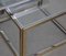 Large Coffee Table in Brass and Chrome with Nesting Tables from Maison Charles, 1960s, Set of 5 3