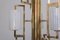 Large Brass and Iridescent Glass Chandelier, 1980s 5