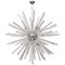 Lámpara de araña Sputnik vintage grande de cristal de Murano estilo Venini, Imagen 1