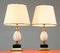 French Table or Console Lamps with Travertine Ostrich Egg, 1970s, Set of 2, Image 5