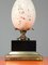 French Table or Console Lamps with Travertine Ostrich Egg, 1970s, Set of 2 7