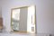 Large Brass Mirror in the Style of Maison Jansen, 1960s 5