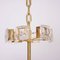 Gilded Brass and Glass Jewel Chandelier from Palwa, 1960s 3