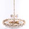 Gilded Brass and Glass Jewel Chandelier from Palwa, 1960s 7