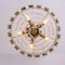 Gilded Brass and Glass Jewel Chandelier from Palwa, 1960s 4