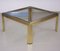 Coffee Table in Brass and Chrome, 1970s 5