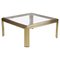 Coffee Table in Brass and Chrome, 1970s, Image 1