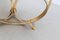 Round Brass Geometric Rings Coffee Table with Glass Top by Knut Hesterberg, 1970s, Image 2