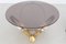 Round Brass Geometric Rings Coffee Table with Glass Top by Knut Hesterberg, 1970s, Image 4