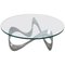 Aluminum and Glass Snake Coffee Table by Knut Hesterberg for Ronald Schmitt, 1960s 1